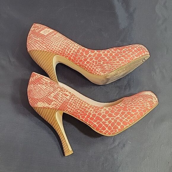 MADISON MALIA ROUND TOE SLIP-ON WOMEN"S HIGH HEEL  TWO TONE WOMEN"S SHOE - Picture 10 of 14